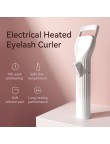 Portable mini electric heated eyelash curler