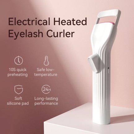 Portable mini electric heated eyelash curler