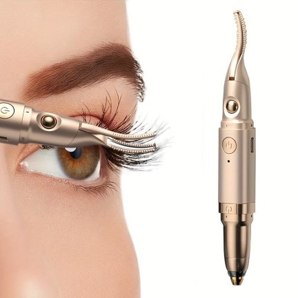 USB portable mini electric heated eyelash curler