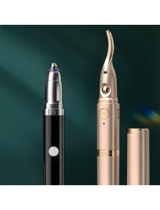 USB portable mini electric heated eyelash curler