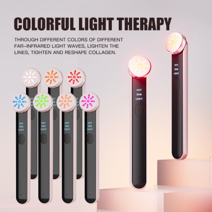 Seven-color light and microcurrent eye beauty device