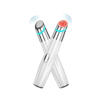 Triple-spectrum heating and vibrating eye care pen