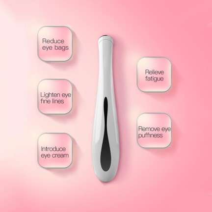 Ultrasonic heating eye tightening beauty device