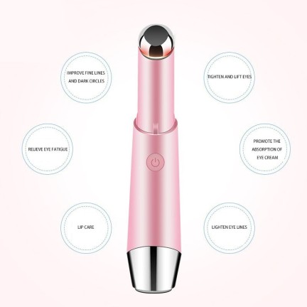 Ultrasonic heating eye tightening beauty pen