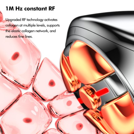 Silver portable eye firming beauty device