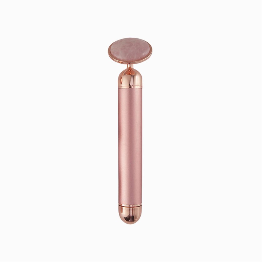 Rose Quartz and Gold Energy Eye Massager