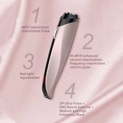 Gentle pulsed eye tightening beauty device