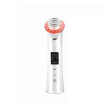 Heated vibrating facial massager and cleansing device