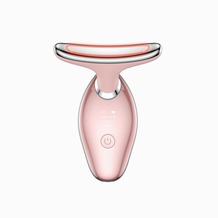 Handheld facial and neck lifting beauty device