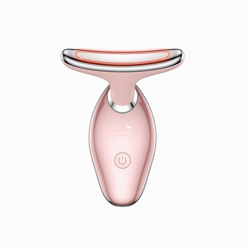 Handheld facial and neck lifting beauty device