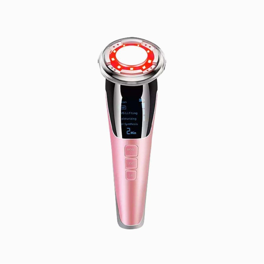 Portable hot and cold facial lifting and beauty device