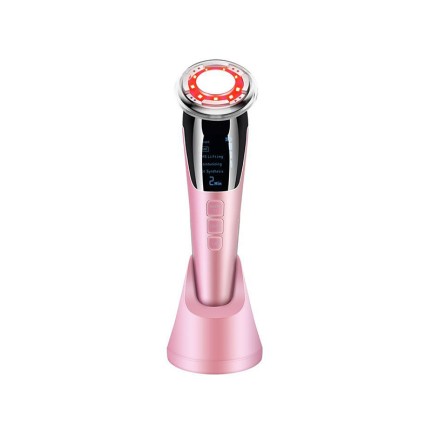 Portable hot and cold facial lifting and beauty device