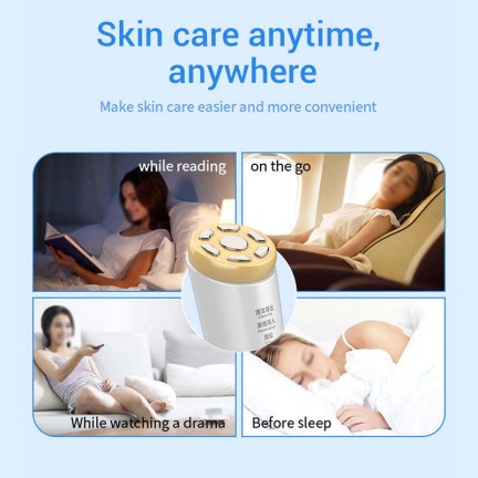 Wireless anti-aging facial massager