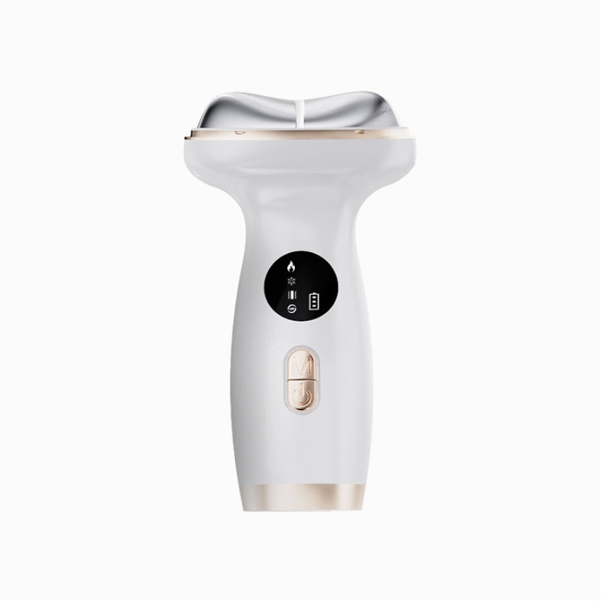 Red light microcurrent facial and neck firming massager