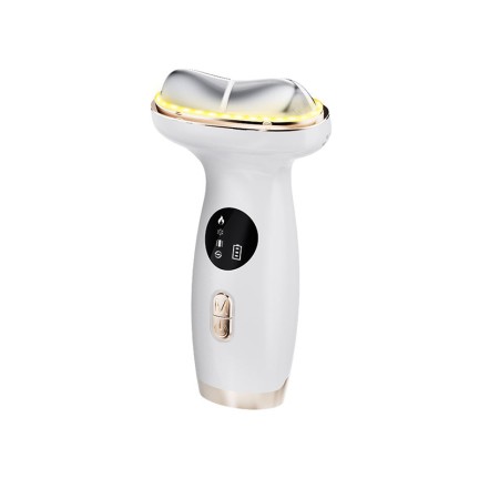 Red light microcurrent facial and neck firming massager