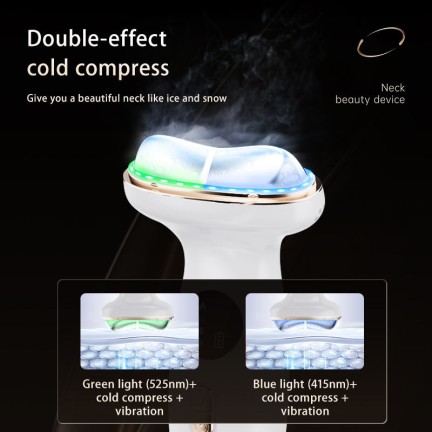 Red light microcurrent facial and neck firming massager