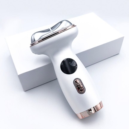 Red light microcurrent facial and neck firming massager