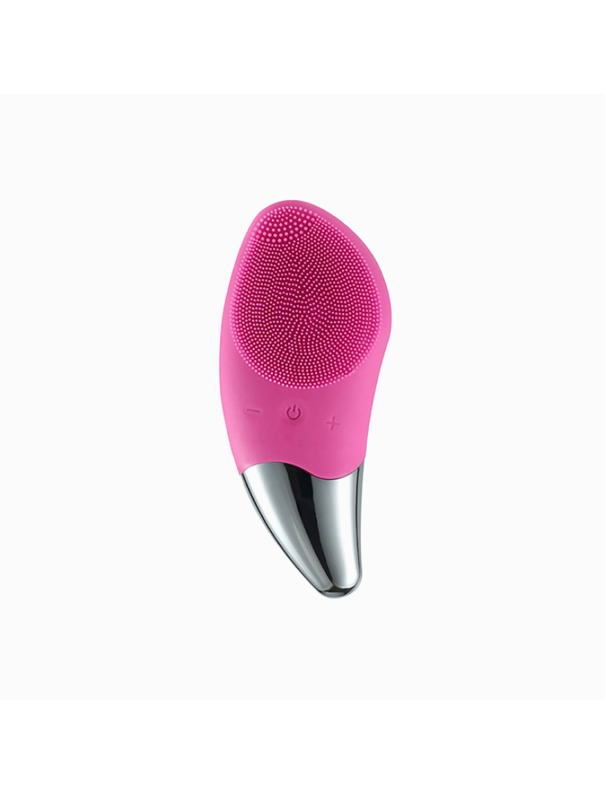 Ultrasonic energy focusing silicone facial cleansing device