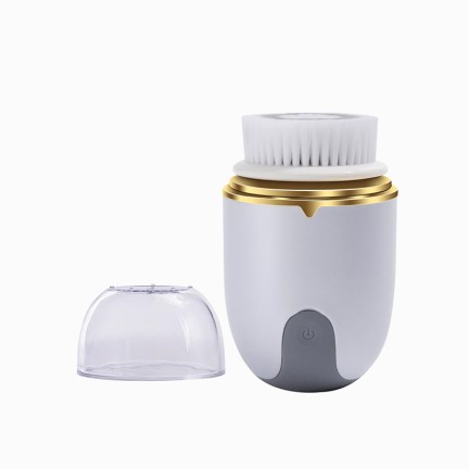 Rotating sonic deep cleansing silicone facial brush