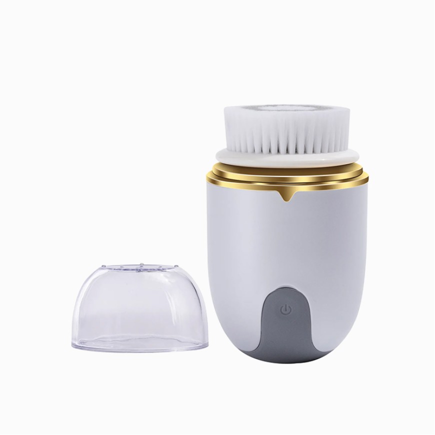 Rotating sonic deep cleansing silicone facial brush