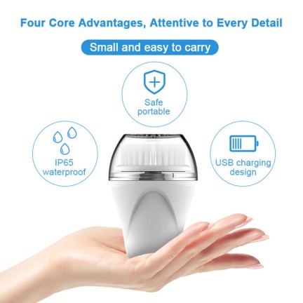 High-frequency sonic silicone deep cleansing facial brush