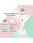 Portable 4-in-1 silicone electric facial cleansing brush