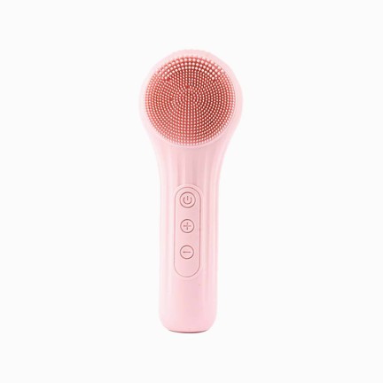 Waterproof sonic electric silicone facial cleansing brush