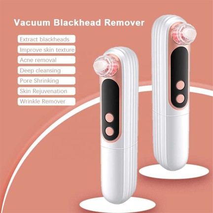 Portable diamond vacuum blackhead remover beauty device