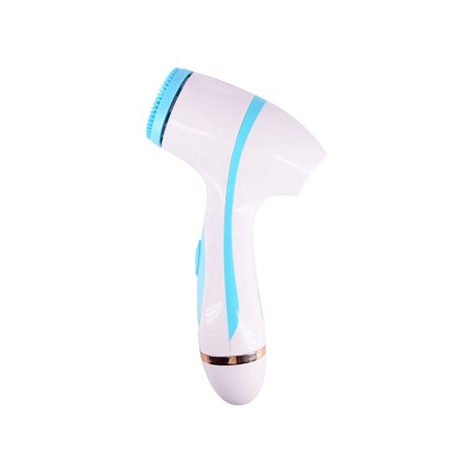 Portable sonic silicone deep cleansing facial brush