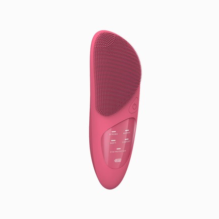 Mini rechargeable sonic silicone facial cleansing brush