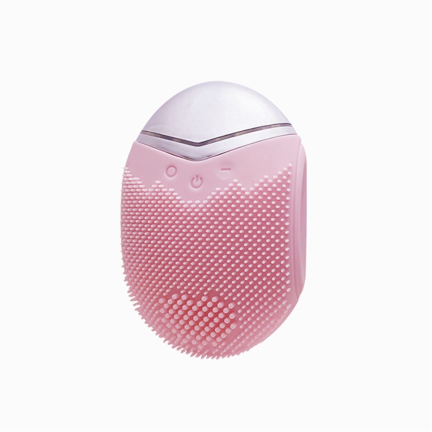 Rechargeable rotating electric silicone facial cleansing brush