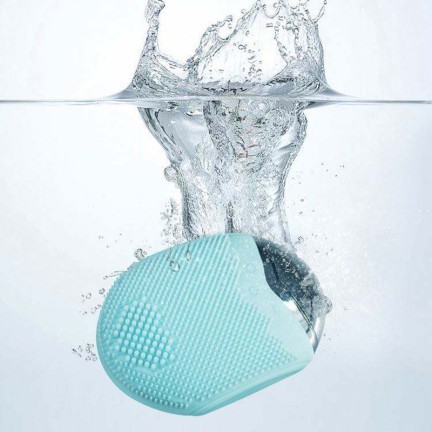 Rechargeable rotating electric silicone facial cleansing brush
