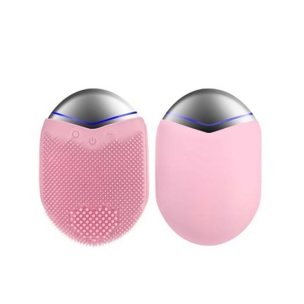 Rechargeable rotating electric silicone facial cleansing brush