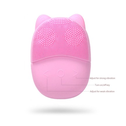 5-speed USB rechargeable silicone facial cleansing brush
