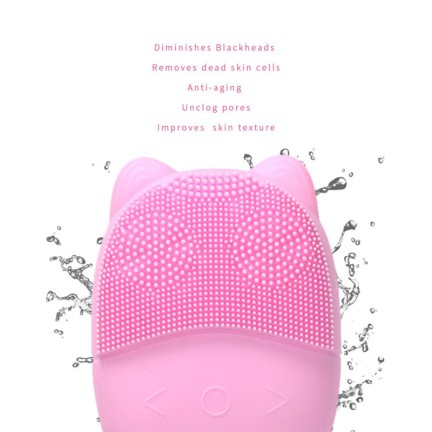 5-speed USB rechargeable silicone facial cleansing brush