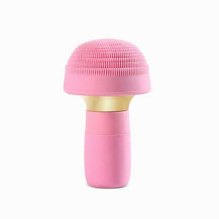 Rotating rechargeable silicone facial cleansing brush