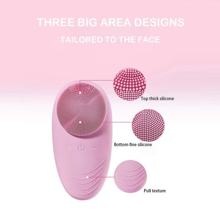 5-mode electric silicone facial cleansing brush