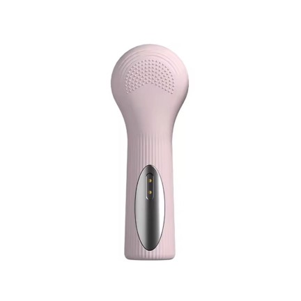 Heated sonic deep cleansing facial massage brush
