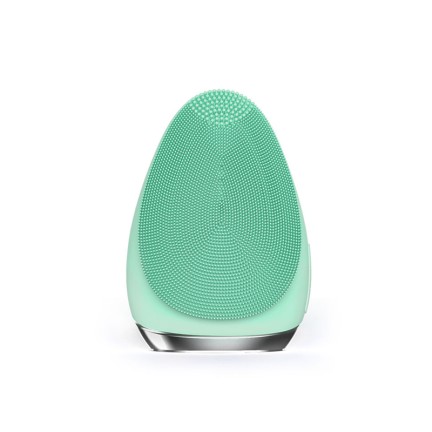 Portable ultrasonic silicone facial cleansing brush