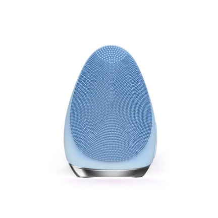 Portable ultrasonic silicone facial cleansing brush