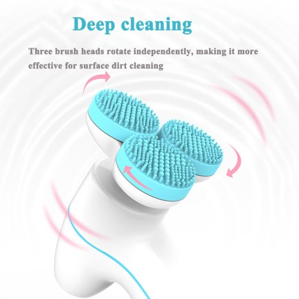 Ruby silicone facial cleansing brush