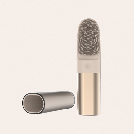 Ultrasonic microcrystalline cleansing silicone massage brush