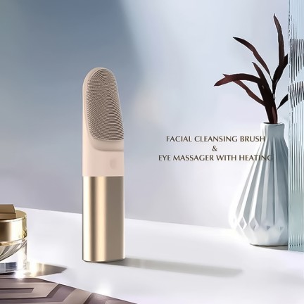 Ultrasonic microcrystalline cleansing silicone massage brush