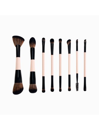 Double-ended professional contouring makeup brush