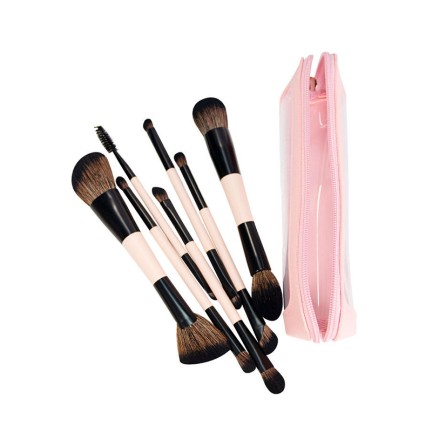 Double-ended professional contouring makeup brush