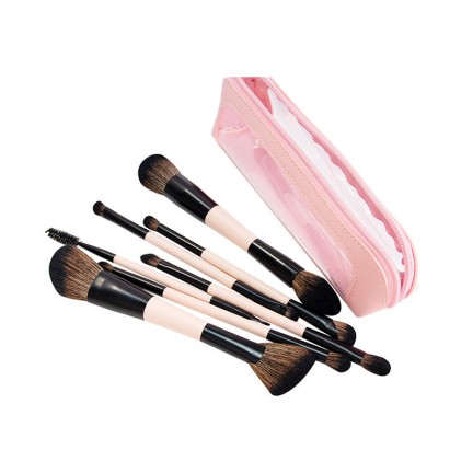Double-ended professional contouring makeup brush