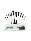 Double-ended nylon contouring makeup brush set