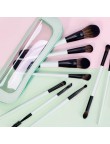 Double-ended nylon contouring makeup brush set