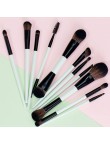 Double-ended nylon contouring makeup brush set