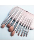 Silver luxury 10-piece makeup brush set